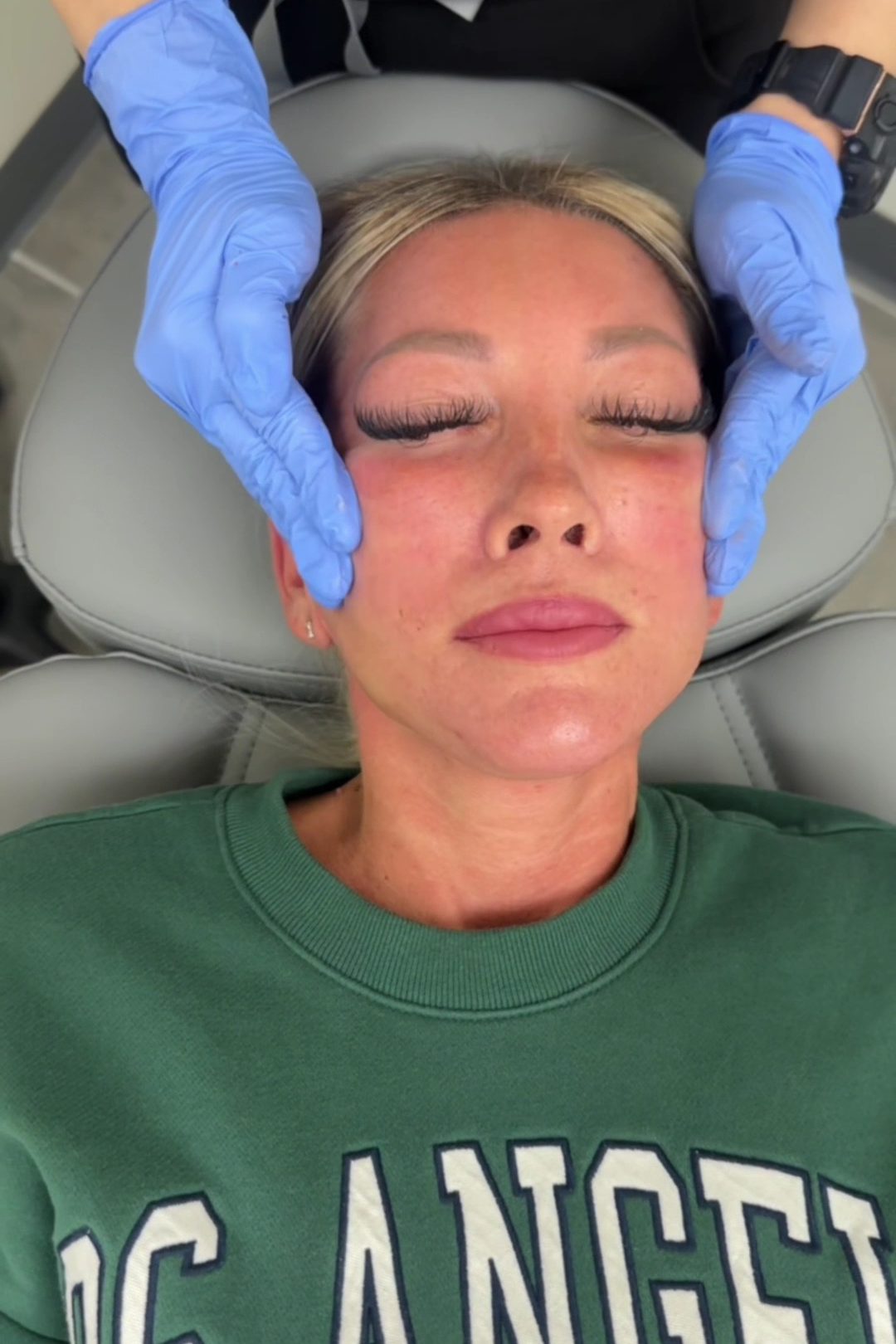 A skincare treatment at Rewind Bar